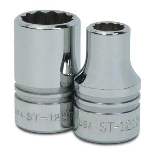 Socket, 1 1/2 Inch OAL, 1/2 Inch Dr, 19/32 Inch Size