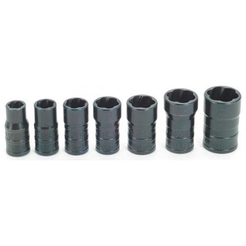 Socket Set, 7 Pieces, 3/8 Inch Dr, 3/8 Inch Size