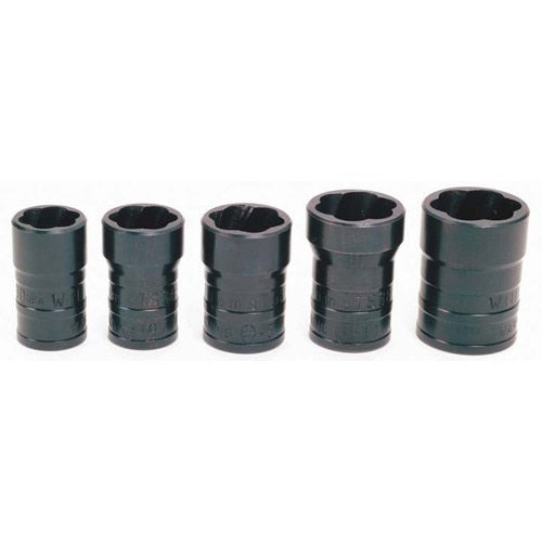 Socket Set, 5 Pieces, 1/2 Inch Dr, 1/2 Inch Size