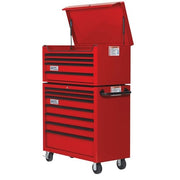 Williams 40" 7 Drawer Roll Cab, Red