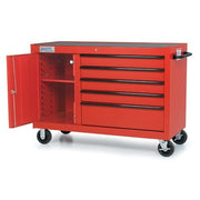 Williams 55" 5 DRW ROLL CABINET RED