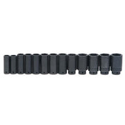 Socket Set, 19 Pieces, 1/2 Inch Dr, Impact, 1/2 Inch Size
