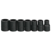 Socket Set, 7 Pieces, 1/2 Inch Dr, Shallow, 1/2 Inch Size