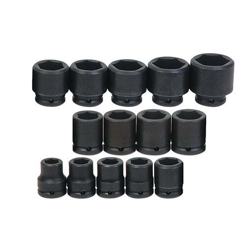 Socket Set, 14 Pieces, 3/4 Inch Dr, Shallow, 3/4 Inch Size