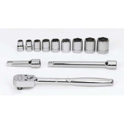 Socket/Tool Set, 13 Pieces, 6-Point, 3/8 Inch Dr