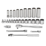 Williams 28 Piece Drive Socket and Drive Tool Set, Model: WSB-28FTB, priced and sold per set
