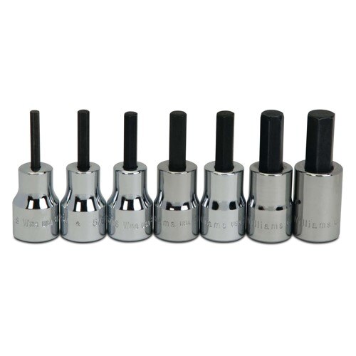 Williams 3/8" Dr Hex Bit Socket Set 7-Pcs