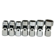 Socket Set, 7 Pieces, 3/8 Inch Dr, Universal, 3/8 Inch Size