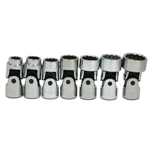 Socket Set, 7 Pieces, 3/8 Inch Dr, Universal, 3/8 Inch Size