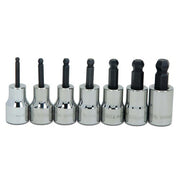 Socket Set, 7 Pieces, 3/8 Inch Dr, 3/8 Inch Size