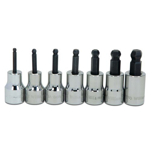 Socket Set, 7 Pieces, 3/8 Inch Dr, 3/8 Inch Size