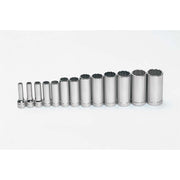 Socket Set, 13 Pieces, 3/8 Inch Dr, Deep, 3/8 Inch Size