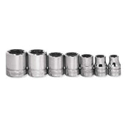 Socket Set, 7 Pieces, 3/8 Inch Dr, Shallow, 3/8 Inch Size