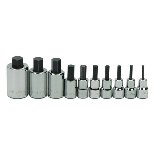Williams 3/8" Dr Hex Bit Socket Set 10-Pcs