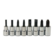 Williams 3/8" Dr Screwdrr Bit Socket Set 8 Pcs