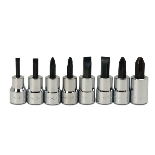 Williams 3/8" Dr Screwdrr Bit Socket Set 8 Pcs