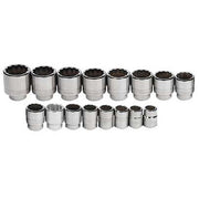 Socket Set, 16 Pieces, 3/4 Inch Dr, 12 Point, 3/4 Inch Size