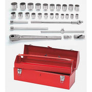 Socket/Tool Set, 29 Pieces, 12-Point, 3/4 Inch Dr