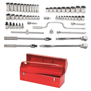 Socket/Tool Set, 57 Pieces, 12-Point, 1/2 Inch Dr