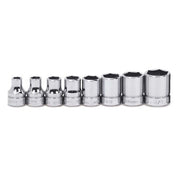 Socket Set, 10 Pieces, 1/2 Inch Dr, Shallow, 1/2 Inch Size