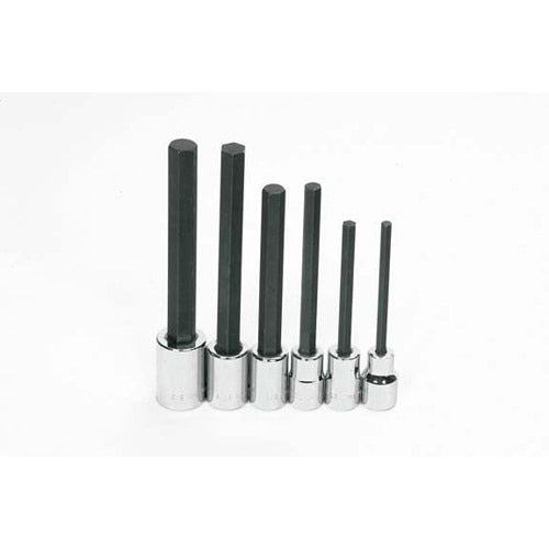 Williams 1/2" Dr Long Hex Bit Socket Set 6-Pcs