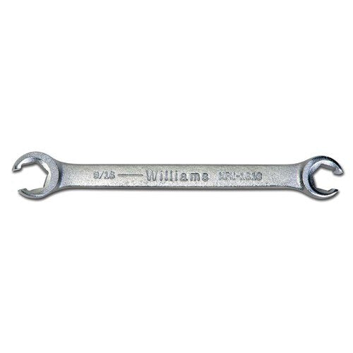 Flare Nut Wrench, 1/2 x 9/16 Inch Opening, Satin-Chrome