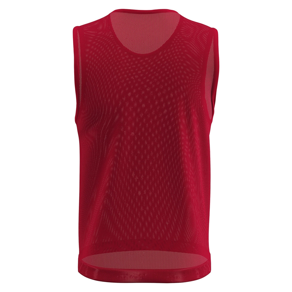Scrimmage Micro Mesh Soccer Pinnie 6 Pack - Scarlet - Adult - Medium