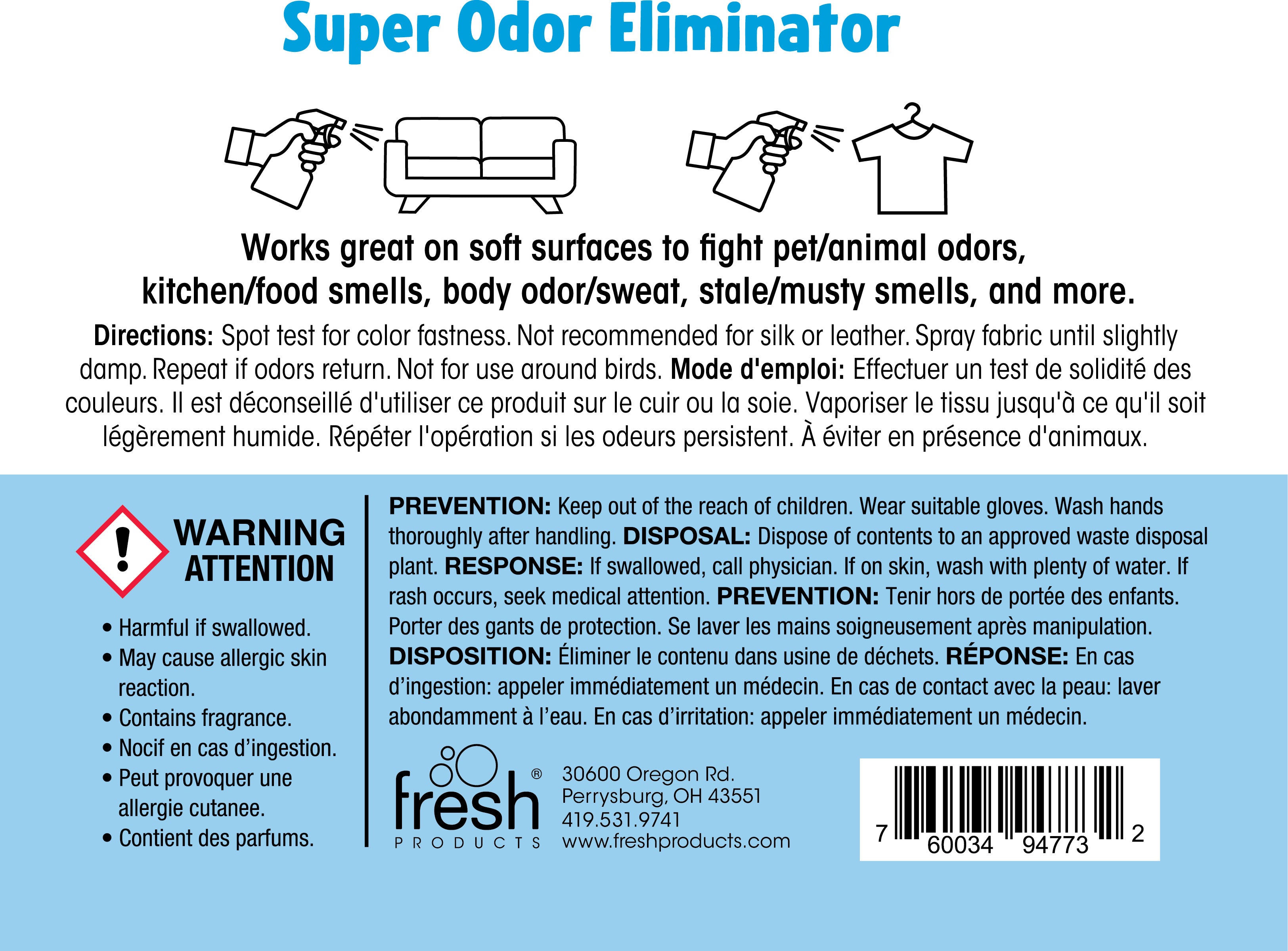 Super Odor Eliminator Fresh Scent (1 Pack)