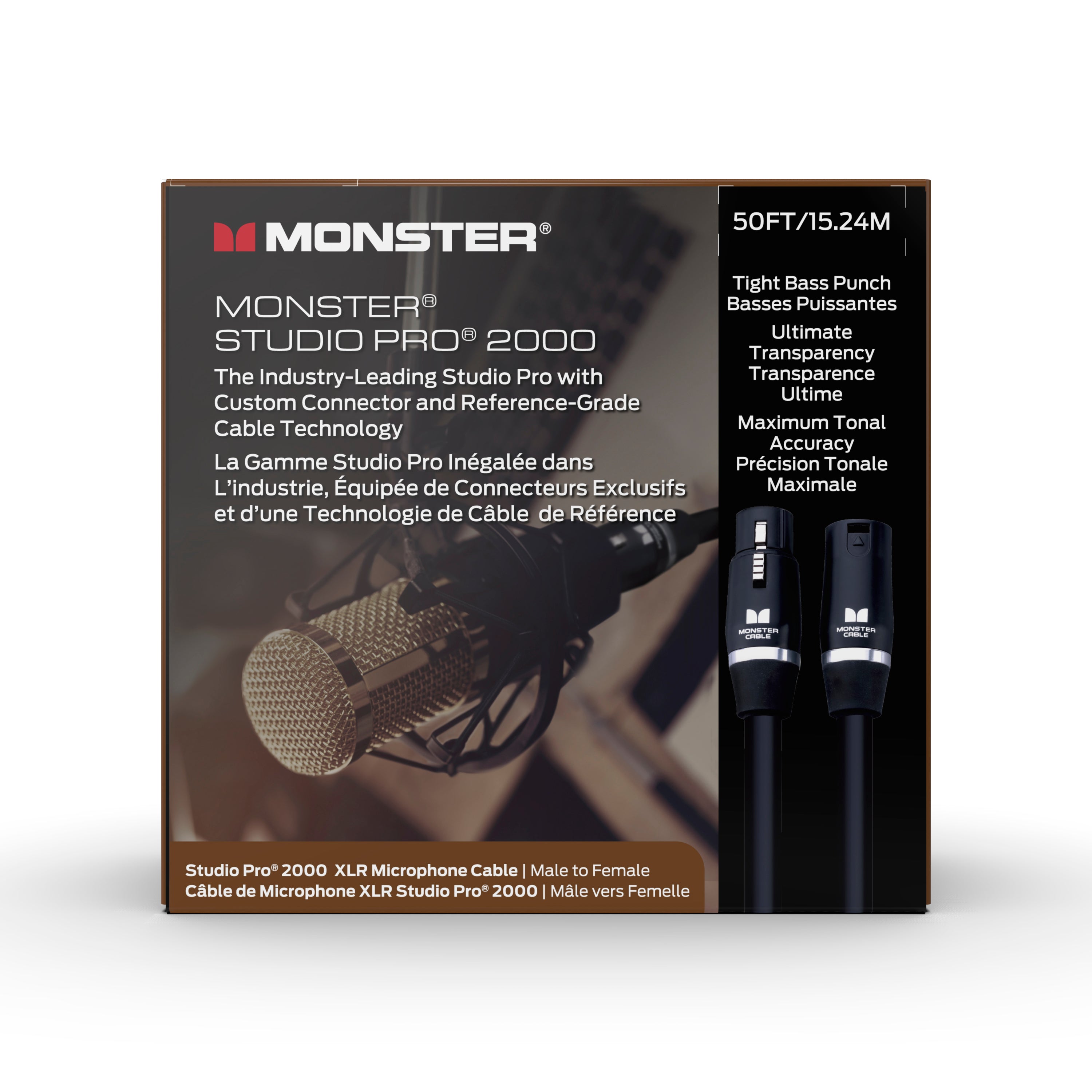 Monster SP2000-M-50WW Studio Pro 2000 Microphone Cable. 50'