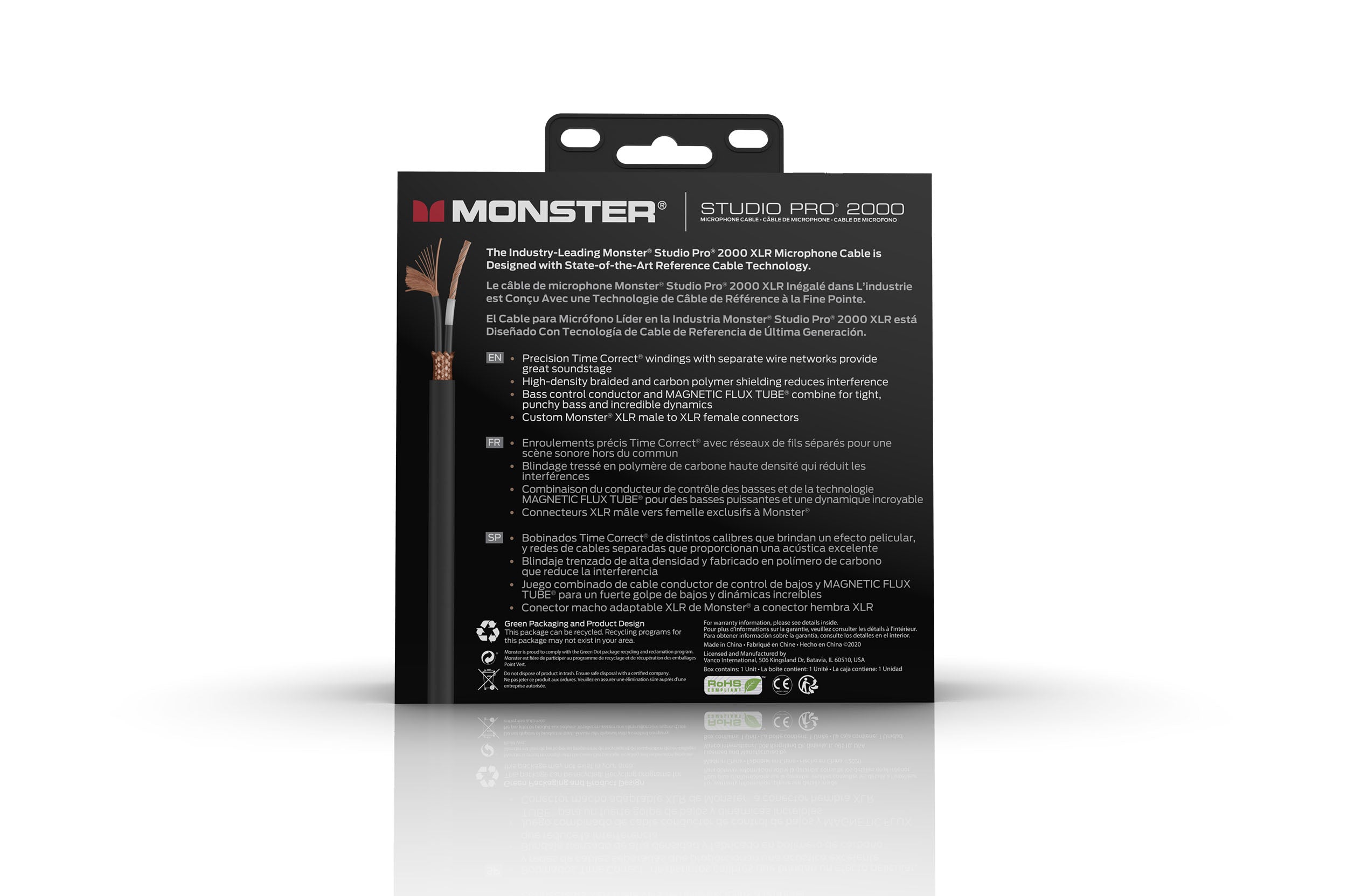 Monster SP2000-M-5WW Studio Pro 2000 Microphone Cable. 5'