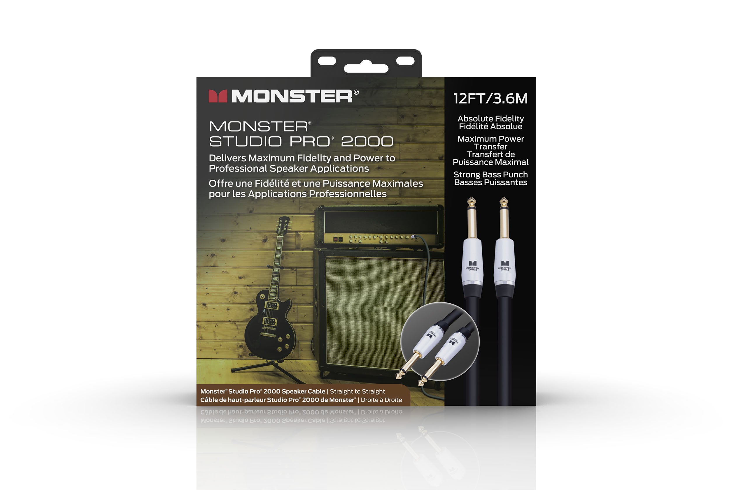 Monster SP2000-S-12WW Studio Pro 2000 Speaker Cable. 12'
