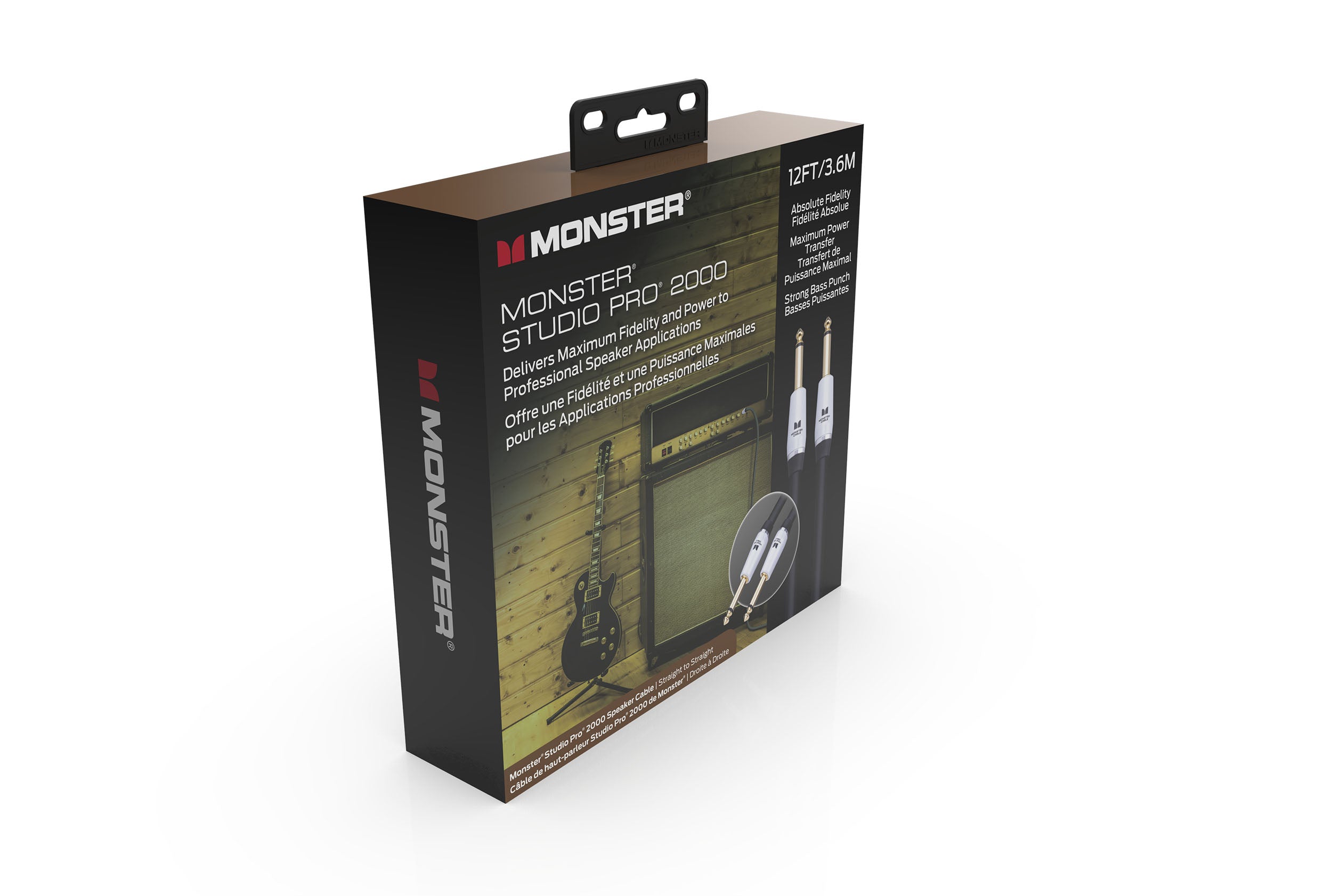 Monster SP2000-S-12WW Studio Pro 2000 Speaker Cable. 12'