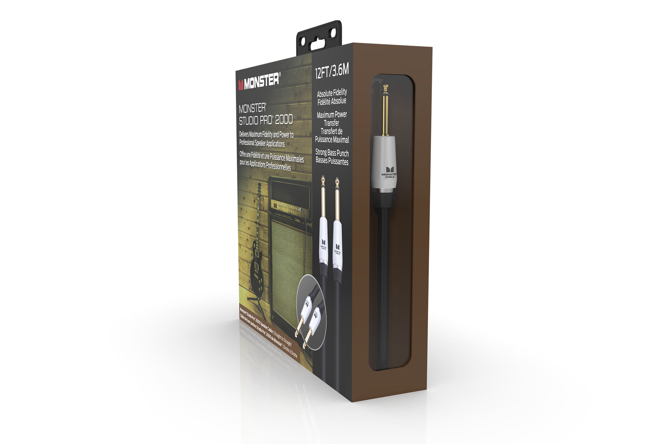 Monster SP2000-S-12WW Studio Pro 2000 Speaker Cable. 12'