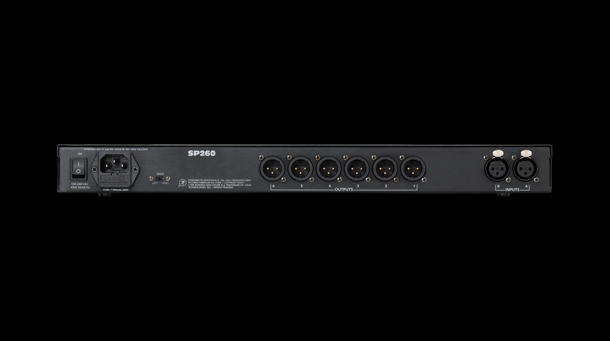 Mackie SP260 2x6 Speaker System Processor