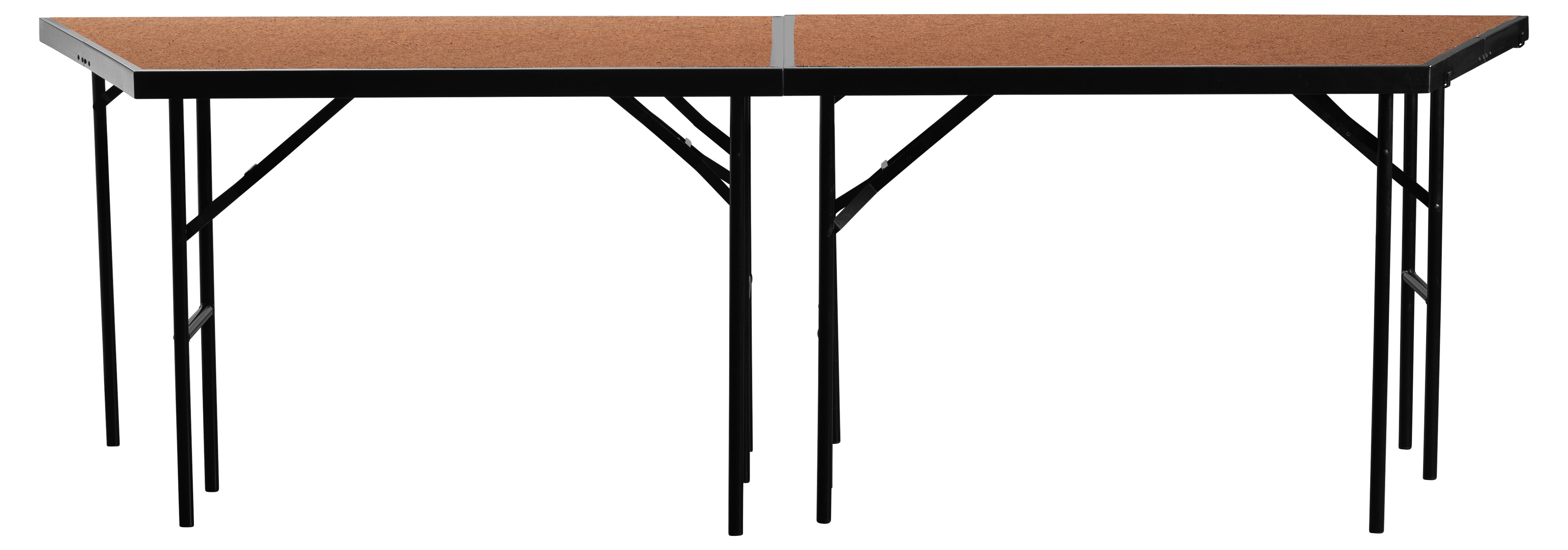 NPS® Stage Pie Compatible with a 3'x 8' x 32" Stage, Hardboard, Frame Color: Black