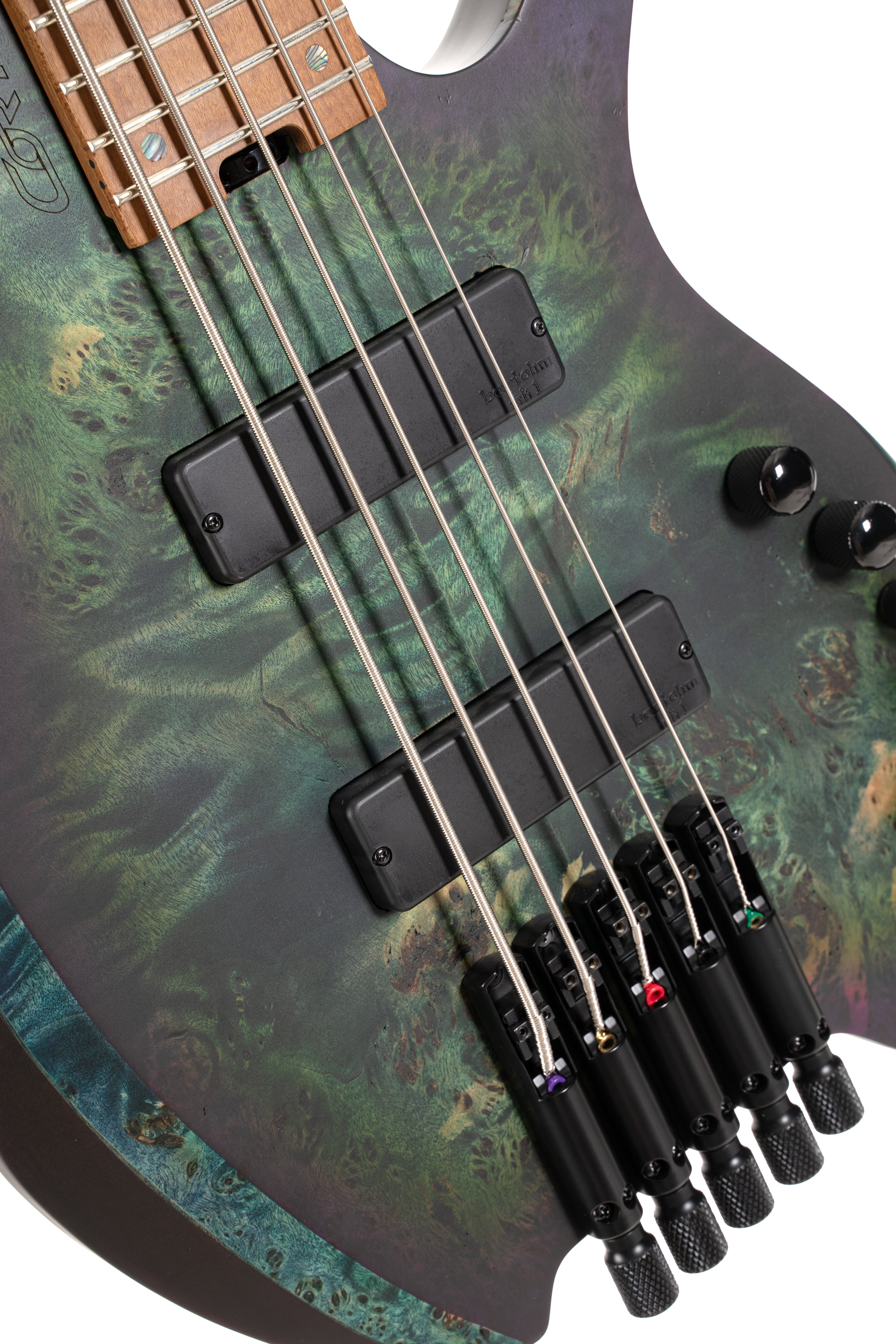 Cort SPACE5SDG Artisan Series Space 5 Bass Guitar (5 String). Star Dust Green