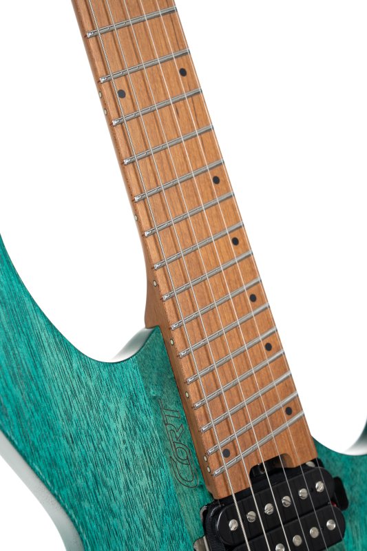Cort Space 6GTR Multi-Scale Electric Guitar W/ Gig-Bag, Semi Gloss Turquoise