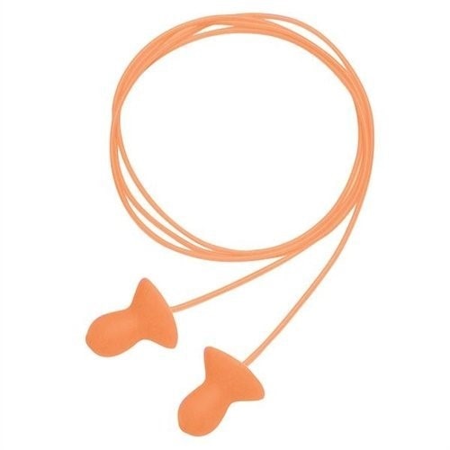 Sperian Howard Leight QUIET No-roll multiple-use earplug corded Polybag NRR 26 Orange 100 per box