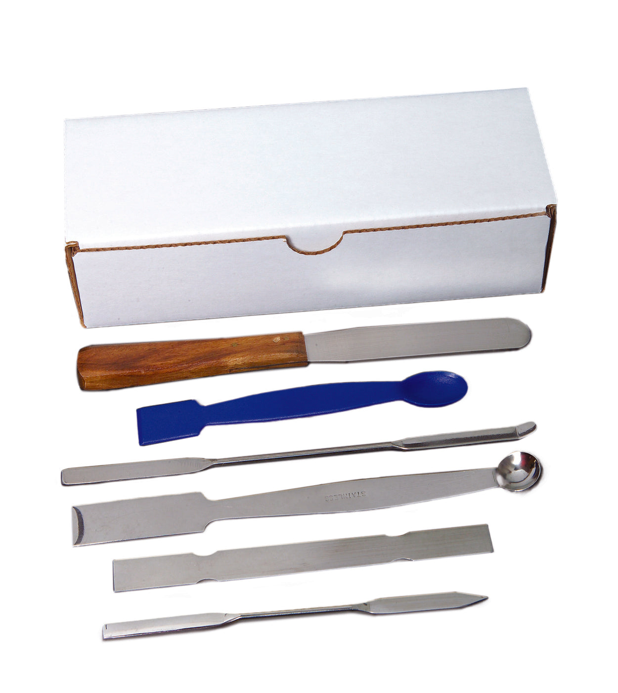 United Scientific® Set Of 6 Spatulas/Spoons