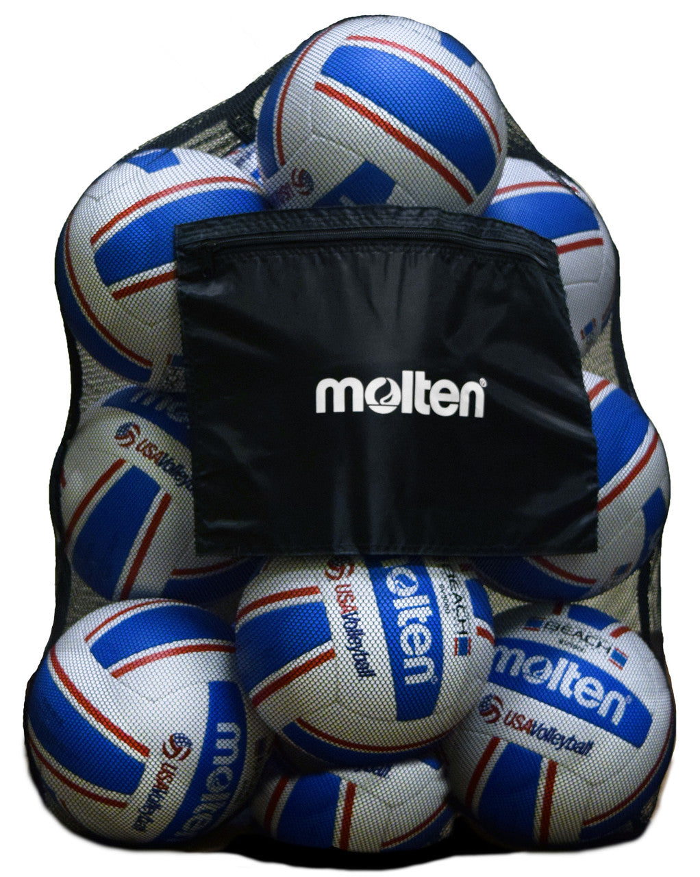 Bags Sports Equipment Mesh Bag, Black, Holds Up To 12 Volleyballs Or Soccer Balls