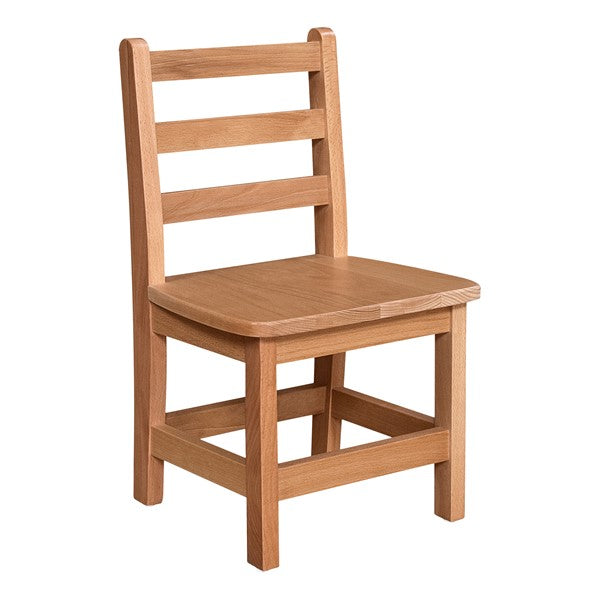 Hardwood Ladderback Chair (12" Seat Height) - Pack of Two