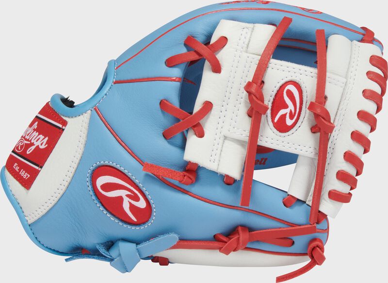 Rawlings Select Pro Lite Series Carlos Correa Youth 10.5-Inch Baseball Glove - Right Hand Thrower - Colubia Blue/White