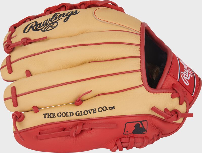 Rawlings Select Pro Lite Series Corbin Carrol Youth 11-Inch Baseball Glove - Right Hand Thrower - Camel/Scarlet