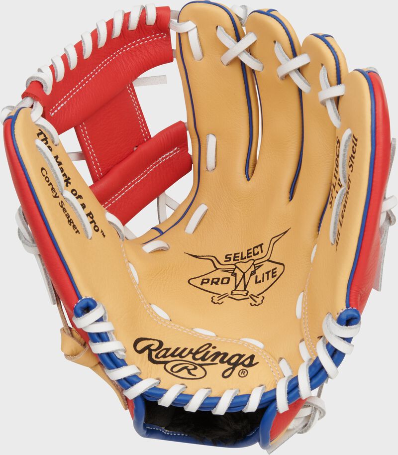 Rawlings Select Pro Lite Series Corey Seager Youth 11-Inch Baseball Glove - Right Hand Thrower - Camel