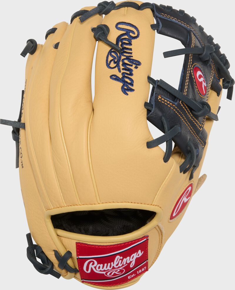 Rawlings Select Pro Lite Series Anthony Volpe Youth 11.25-Inch Baseball Glove - Right Hand Thrower - Camel/Navy
