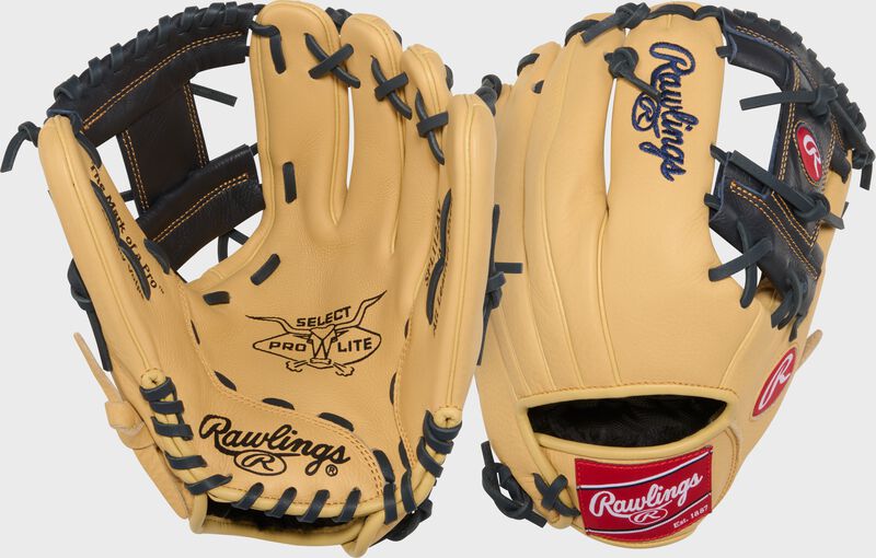 Rawlings Select Pro Lite Series Anthony Volpe Youth 11.25-Inch Baseball Glove - Right Hand Thrower - Camel/Navy