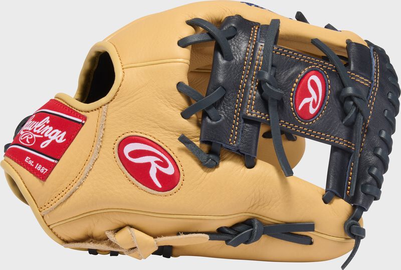 Rawlings Select Pro Lite Series Anthony Volpe Youth 11.25-Inch Baseball Glove - Right Hand Thrower - Camel/Navy