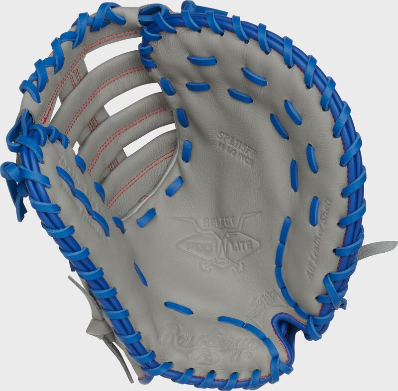 Rawlings Select Pro Lite Series Freddie Freeman Youth First Base Mitt 11.5-Inch Baseball Glove - Right Hand Thrower - Gray