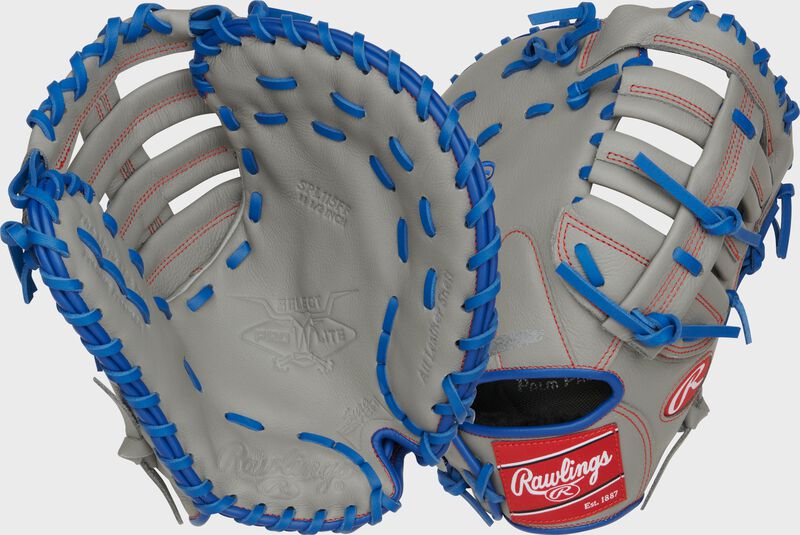 Rawlings Select Pro Lite Series Freddie Freeman Youth First Base Mitt 11.5-Inch Baseball Glove - Right Hand Thrower - Gray