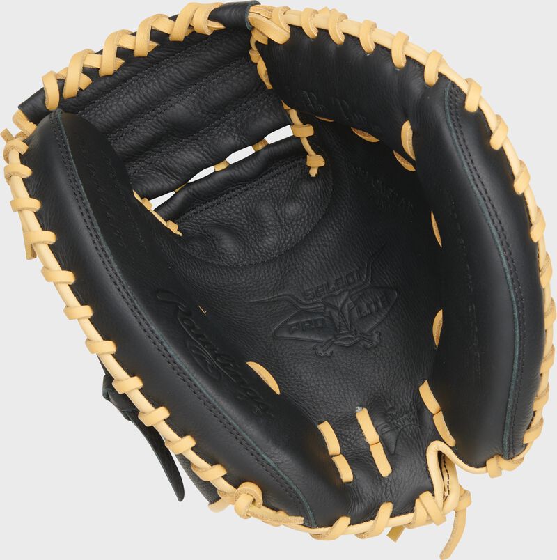 Rawlings Select Pro Lite Series Adley Rutschman Youth Catchers Mitt 32-Inch Baseball Glove - Right Hand Thrower - Black